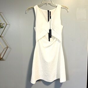 NWT WALTER BAKER WHITE CUT OUT DRESS